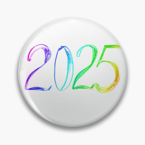 Item preview, 2025 colorful rainbow handwritten lettering | 2025 number year hand lettering designed and sold by lausn.