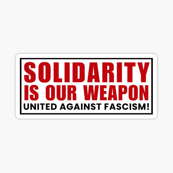 Item preview, "Solidarity Is Our Weapon" designed and sold by ComradeRedFlag.