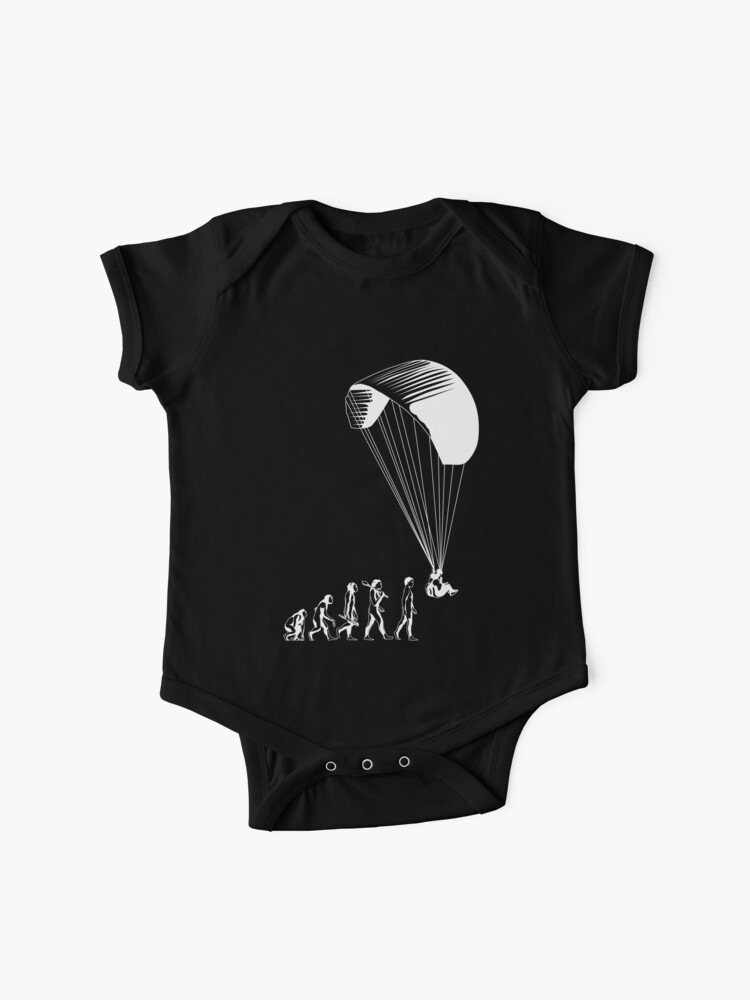 Skydiving Silhouette Baby Girls Short Sleeve Shirt Clothing