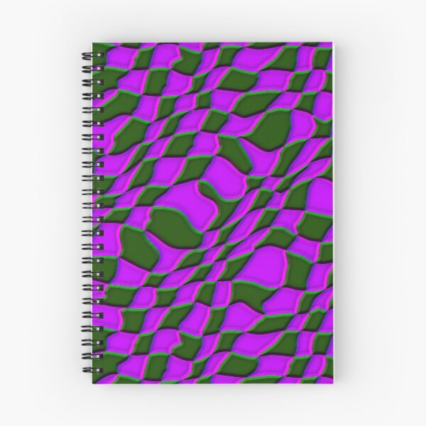 Item preview, Purple and green warped Checkerboard   designed and sold by TheRulerofEarth.
