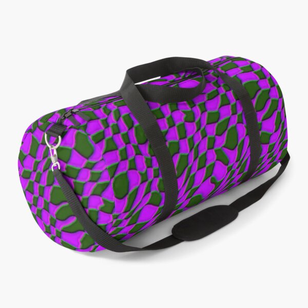Item preview, Purple and green warped Checkerboard   designed and sold by TheRulerofEarth.