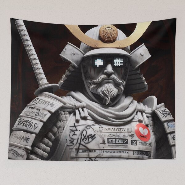 Artikelvorschau, Cyberpunk-Samurai mit Graffiti entworfen und verkauft von benja-08.
