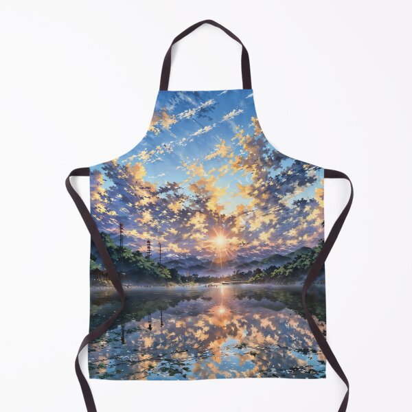 Item preview, Sunset Reflection - Serene Lakeside Artwork designed and sold by StellarDreamer.