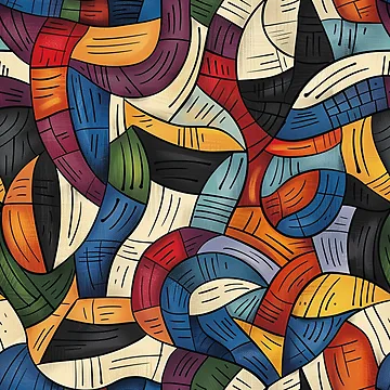Artwork thumbnail, Abstract Geometric Pattern by PMGDigital