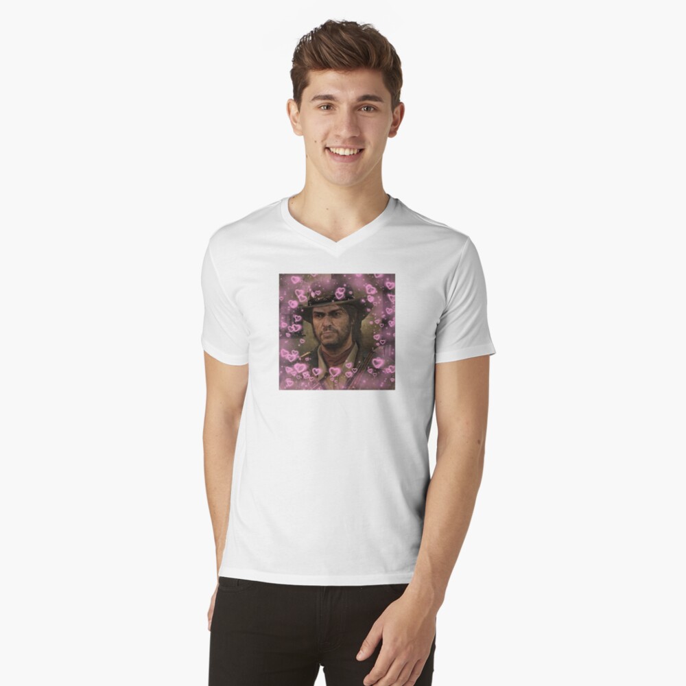 Vista previa del artículo con la obra «Camiseta de cuello en V», diseñado y vendido por BreadIsGay.