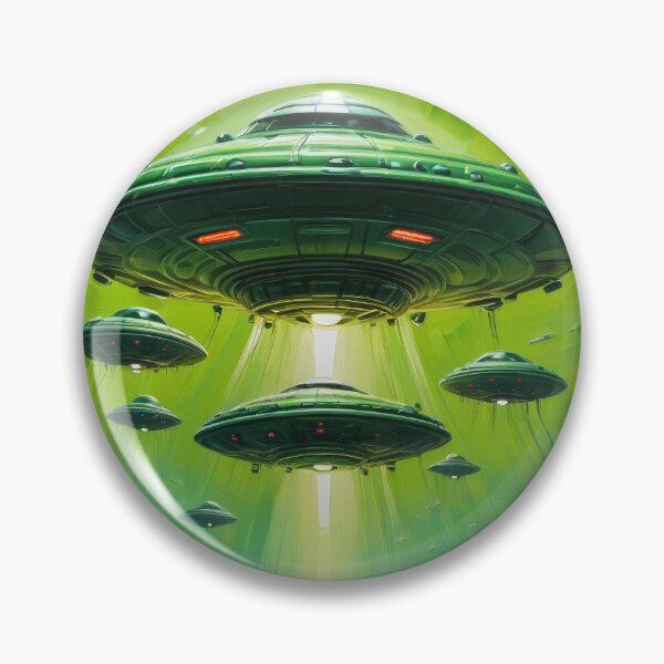 Item preview, UFO Invaders Forest designed and sold by roswellboutique.