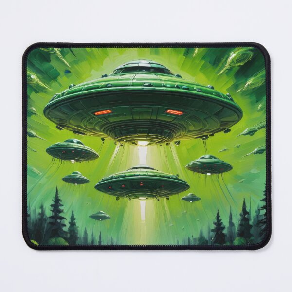 Item preview, UFO Invaders Forest designed and sold by roswellboutique.