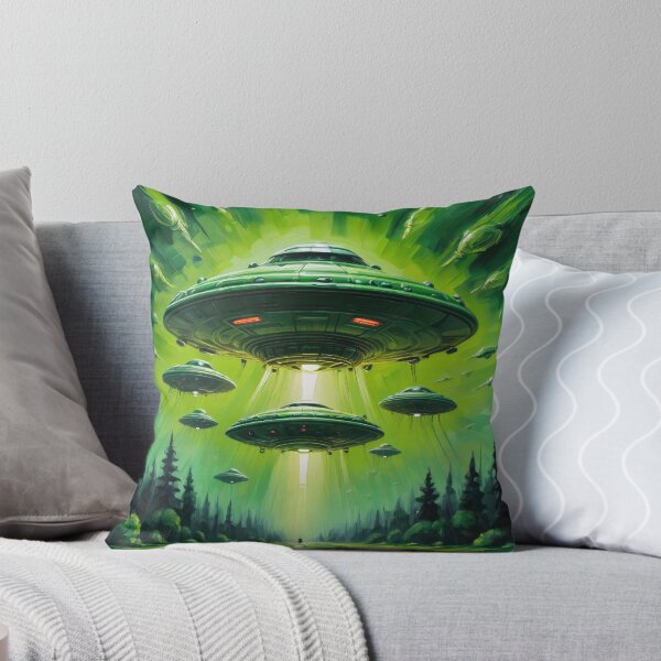 Item preview, UFO Invaders Forest designed and sold by roswellboutique.