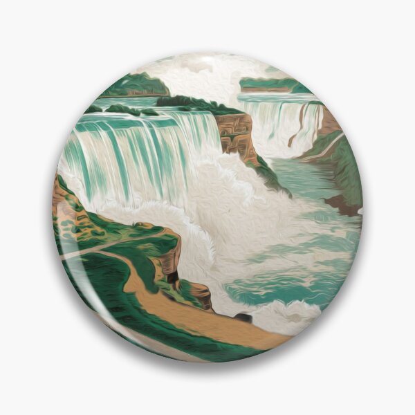Item preview, vintage watercolor Niagara Falls, Ontario, Canada  designed and sold by SOUFIANE1991.