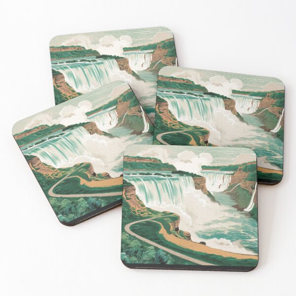 Item preview, vintage watercolor Niagara Falls, Ontario, Canada  designed and sold by SOUFIANE1991.