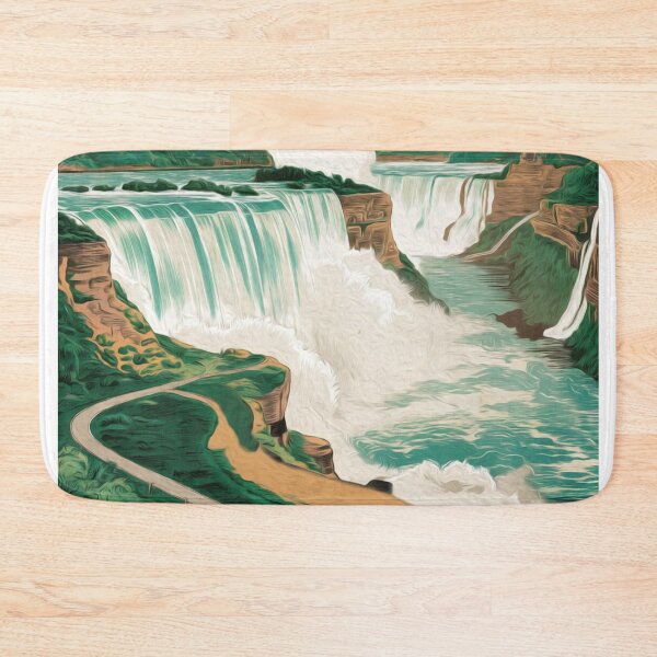 Item preview, vintage watercolor Niagara Falls, Ontario, Canada  designed and sold by SOUFIANE1991.