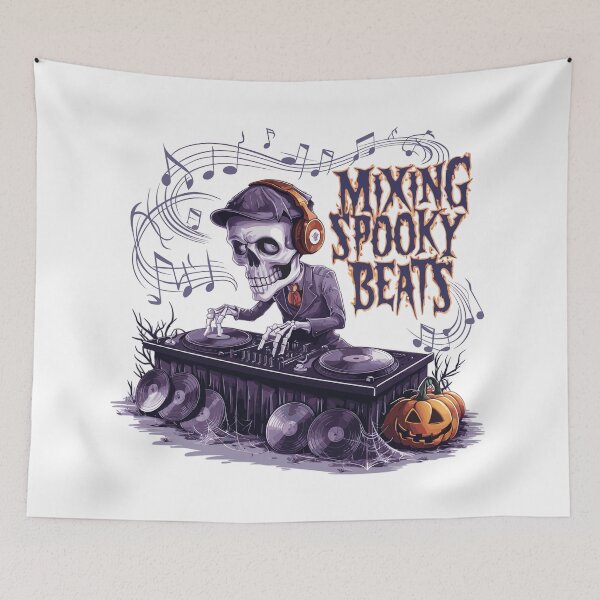 Item preview, The Haunting DJ Mixing Spooky Beats designed and sold by JPees.