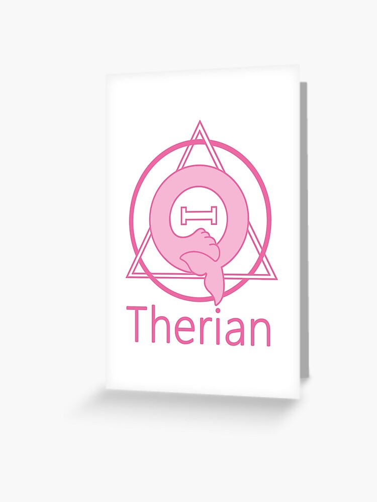 Theta-Delta Therian Symbol Therianthropy NATURE THEME WOOD Poster