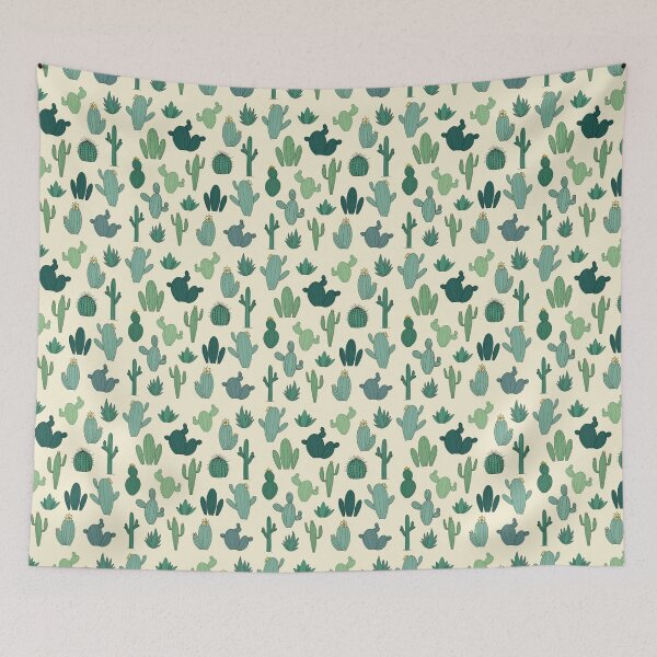 Item preview, Cactus Art Cactus Pattern for Nature Lovers Baby Yellow Color designed and sold by planception.