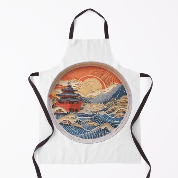 Item preview, Serene Japanese Pagoda in Sunrise - Paper designed and sold by zoughlal.