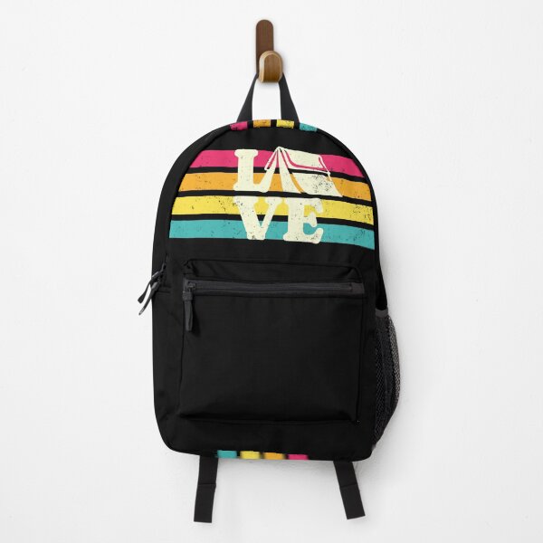 Item preview, LOVE Camping Colorful Stripes designed and sold by RR-Arts.
