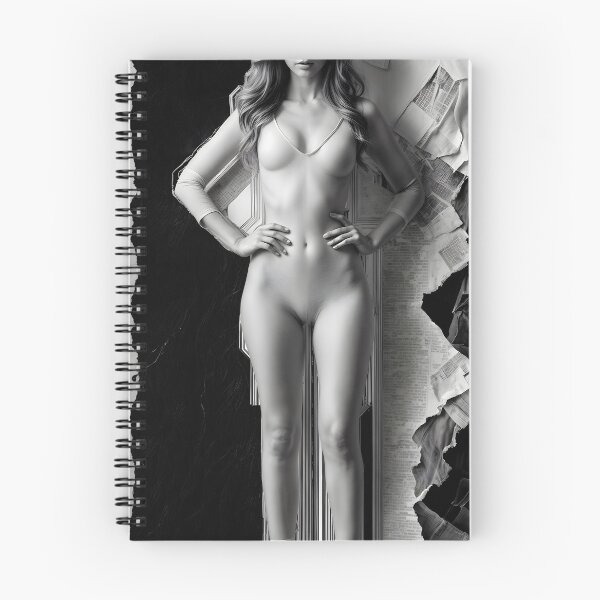 Item preview, digital portrait woman in white bodysuit,paper collage designed and sold by Creative88Art.