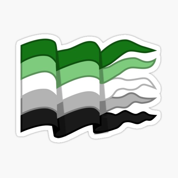 Item preview, Aromantic Pride Banner designed and sold by DaneZine.