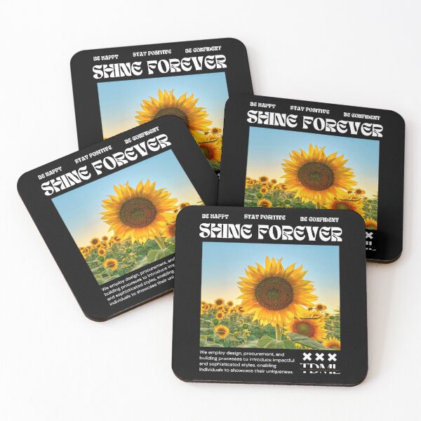 Item preview, Shine Forever - Be happy, Stay Positive, Be Confident designed and sold by PaskoStudio.