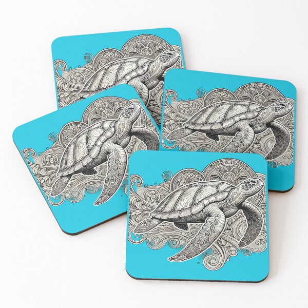 Item preview, Nouveau Sea Turtle Design designed and sold by SandbarTees.