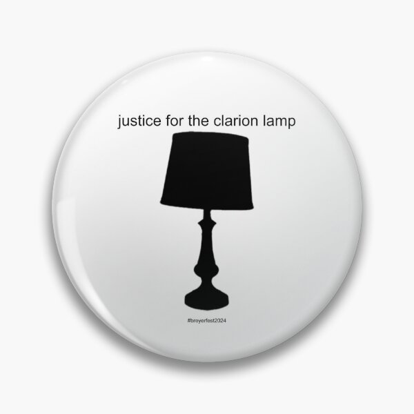 Item preview, "justice for the clarion lamp" BreyerFest 2024 meme designed and sold by graceamanson.