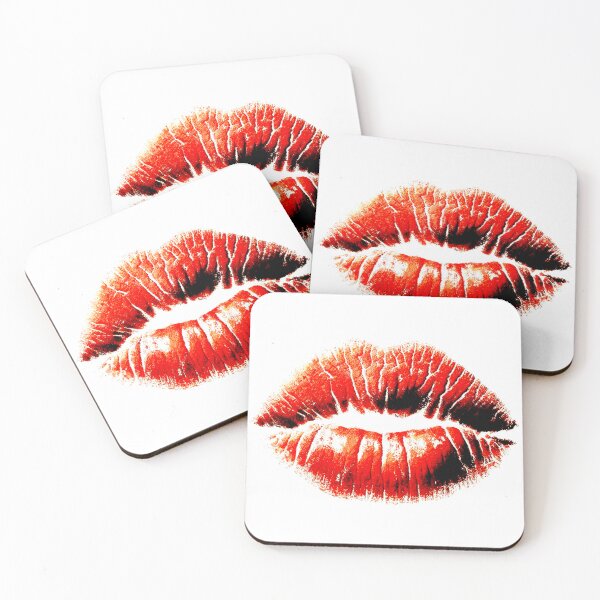 Item preview, Realistic red lipstick kiss designed and sold by Vetagio.