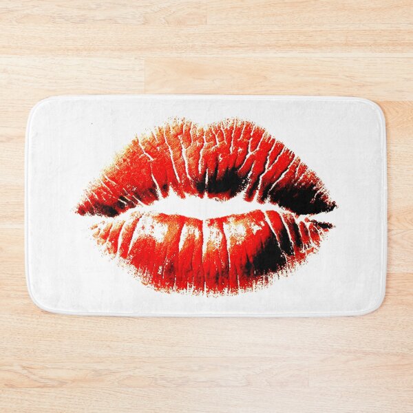 Item preview, Realistic red lipstick kiss designed and sold by Vetagio.