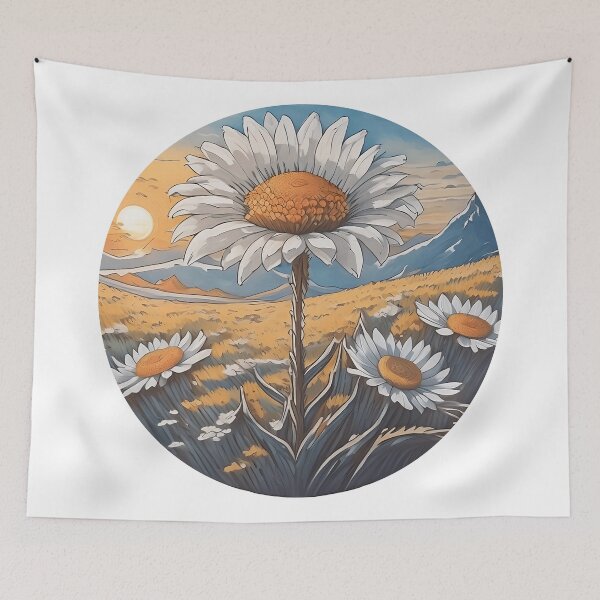Item preview, Sunset Over Daisy Meadow - Detailed Papercut Floral designed and sold by zoughlal.