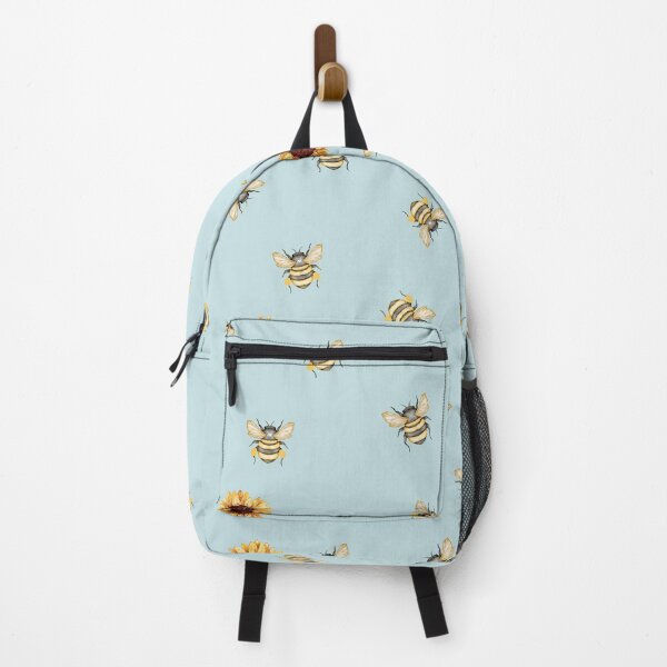 Item preview, COTTAGE SUMMER SUNFLOWER BEE BLUE by MS designed and sold by SunlightStudios.