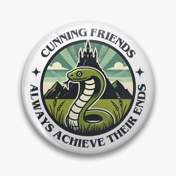 Item preview, Cunning Friends Always Achieve Their Ends - Badge - Fantasy designed and sold by Fenay Designs.