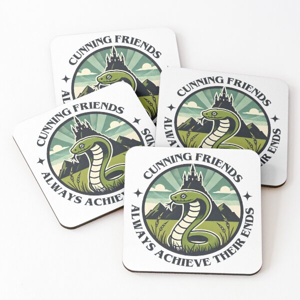 Item preview, Cunning Friends Always Achieve Their Ends - Badge - Fantasy designed and sold by Fenay Designs.