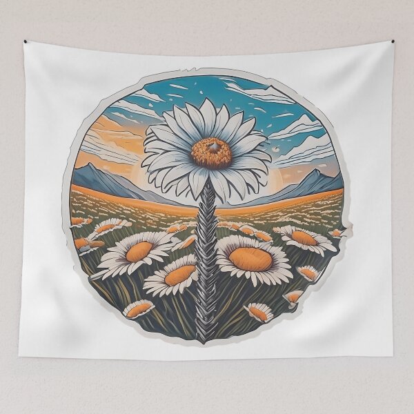 Item preview, Mountain Meadow Daisy - Circular Nature designed and sold by zoughlal.