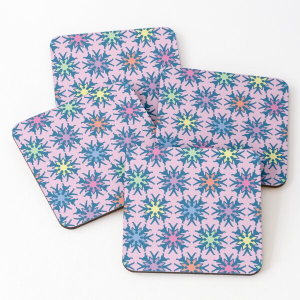 Item preview, Dark Blue Paper Doll Chain, Star Pattern on Pink designed and sold by scome.