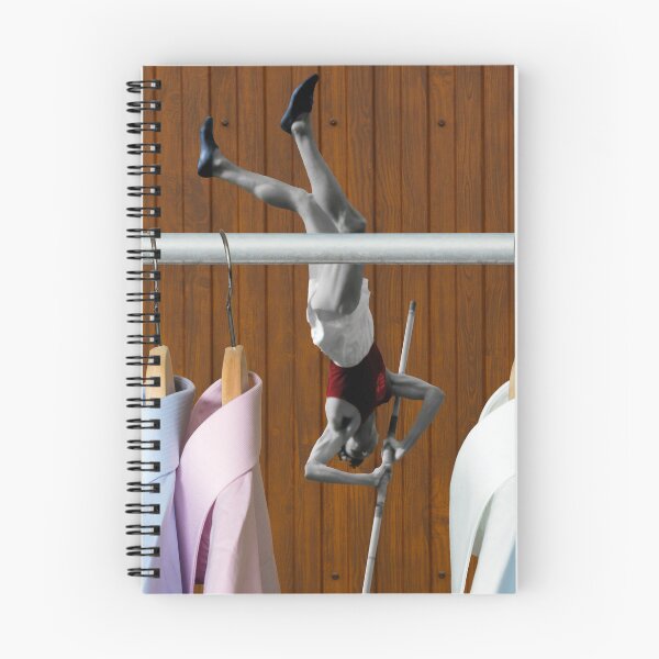Item preview, Whimsical Sports Artwork - Men's Shirts Pole Vault Print "Tailored For Greatness" designed and sold by GollyWillikers.