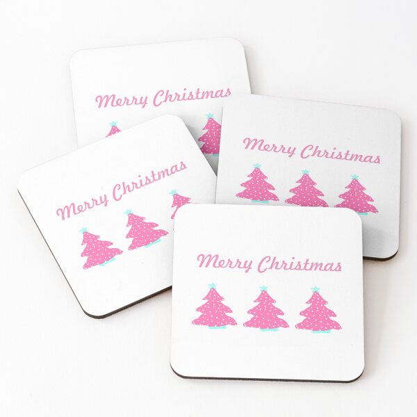 Item preview, Merry Christmas Trees in Pink designed and sold by DanielleGensler.