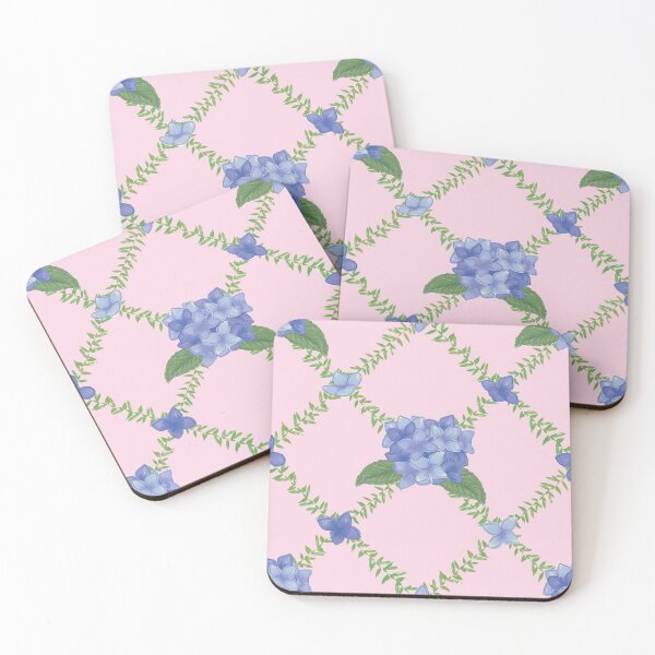 Aperçu de l'œuvre Hortensia Preppy Rose créée et vendue par MaggieHDesigns.