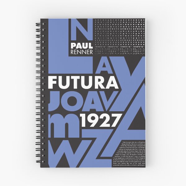 Item preview, Futura Type Specimen Poster (Blue) designed and sold by Nindota.