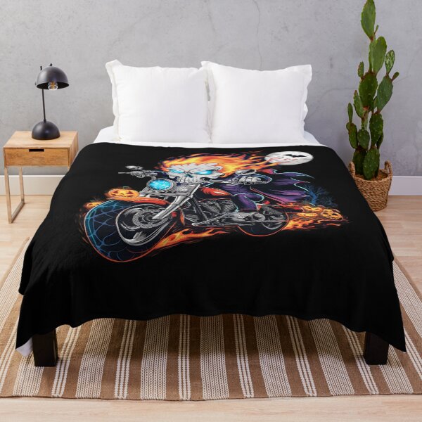 Item preview, Halloween Biker Skull Riding A Motorcycle Rider Men Women designed and sold by clothesy7.