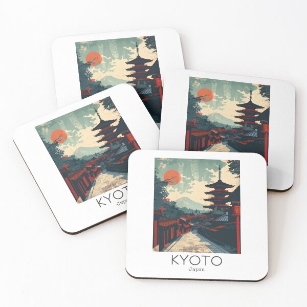Item preview, A Vintage Travel Art of Kyoto - Japan  designed and sold by GoodOldVintage.