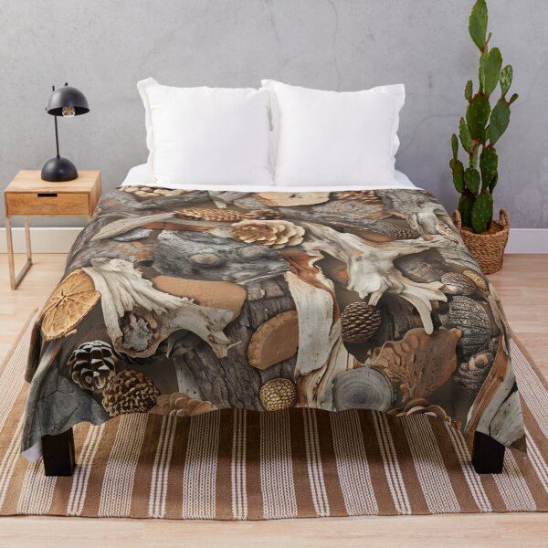 Item preview, Natural Wood and Pinecone Pattern designed and sold by dcrc.