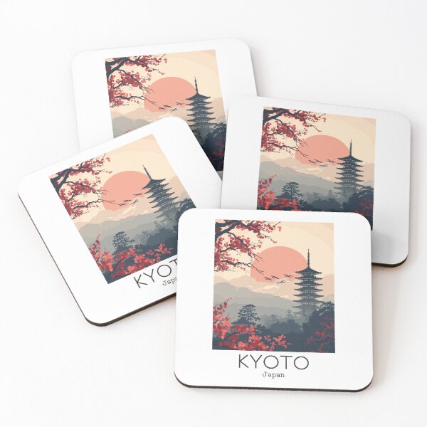 Item preview, A Vintage Travel Art of Kyoto - Japan  designed and sold by GoodOldVintage.
