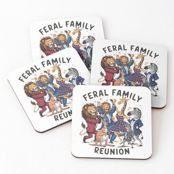 Item preview, Feral Family Reunion - Funny Animal Party” designed and sold by GabbyKI261.