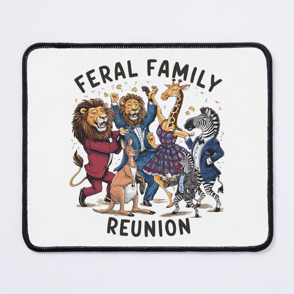 Item preview, Feral Family Reunion - Funny Animal Party” designed and sold by GabbyKI261.