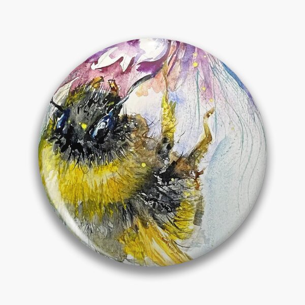 Item preview, Watercolor drawing of a bumblebee. designed and sold by Elena Reutova.