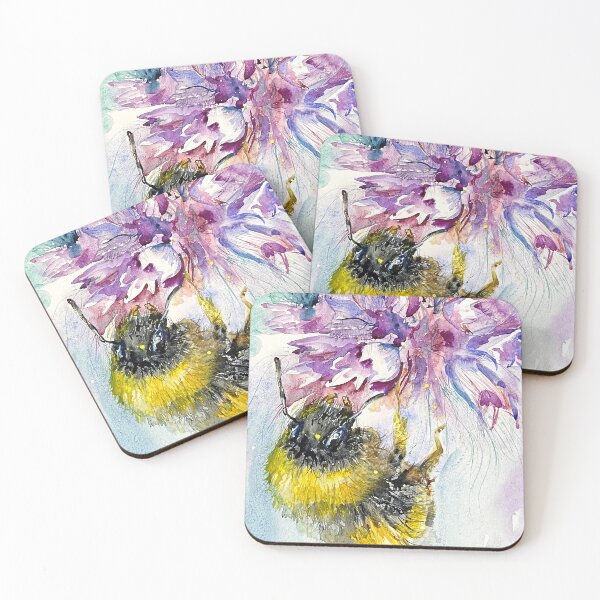 Item preview, Watercolor drawing of a bumblebee. designed and sold by Elena Reutova.