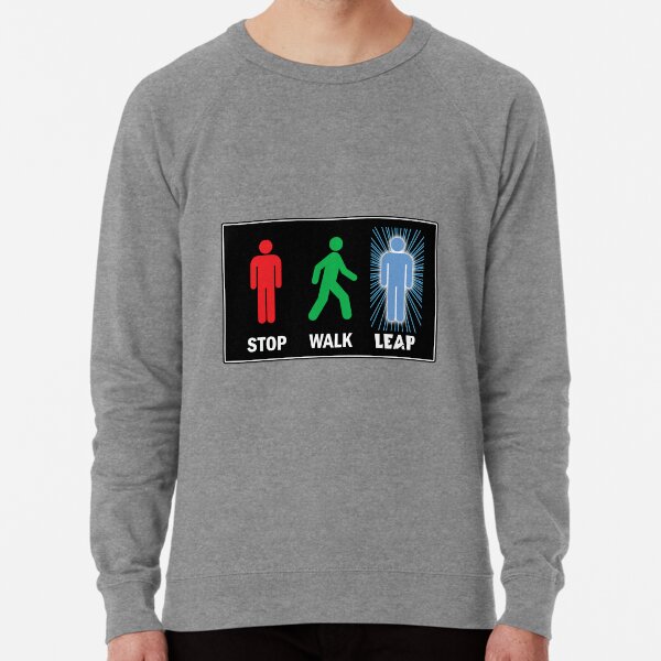 Quantum Leap Pedestrian Sign Lightweight Sweatshirt