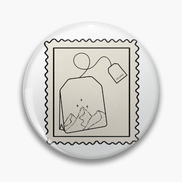 Item preview, Stamp - Tea bag - ACOTAR - Velaris Mountains designed and sold by booksinthelab.