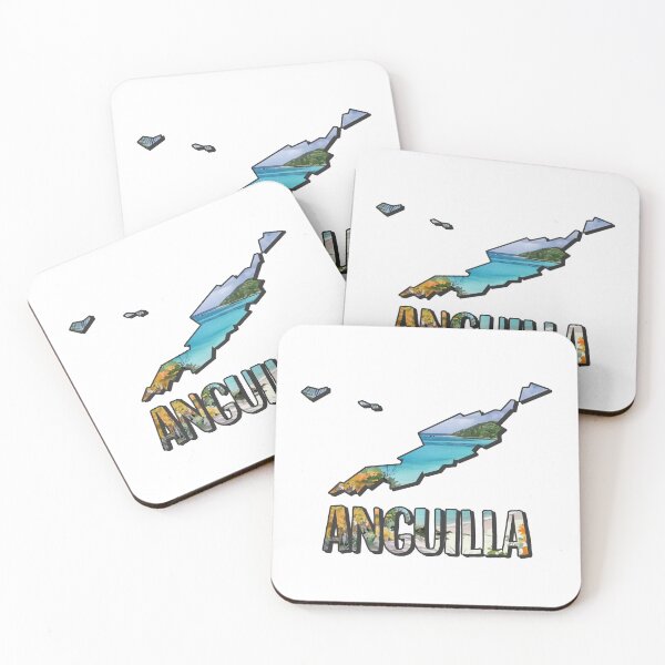 Item preview, Anguilla Watercolor Map designed and sold by Motivburg.