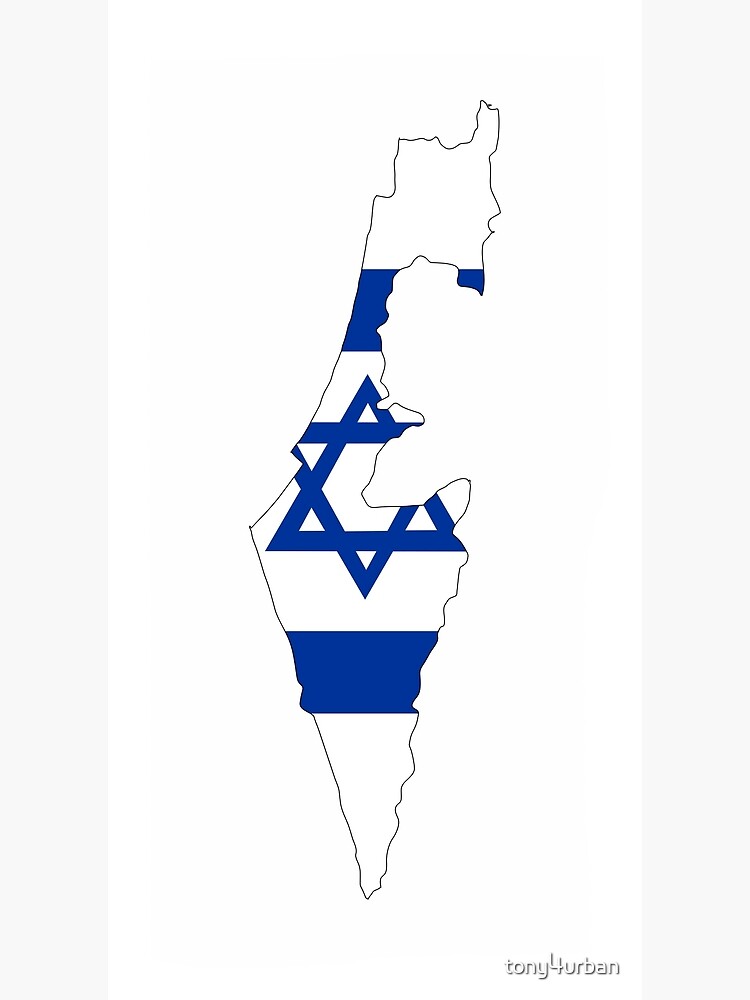 Israel flag Poster by Mila1946