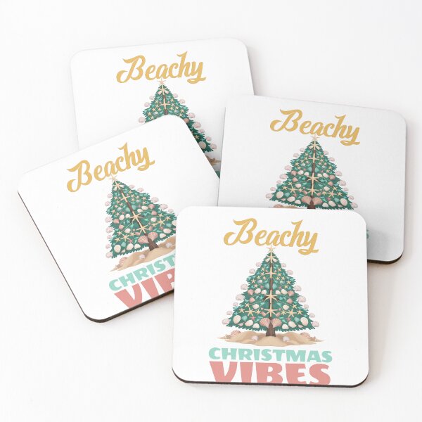 Item preview, Beachy Christmas Vibes - Seashell & Starfish Christmas Tree designed and sold by SparroCreative.